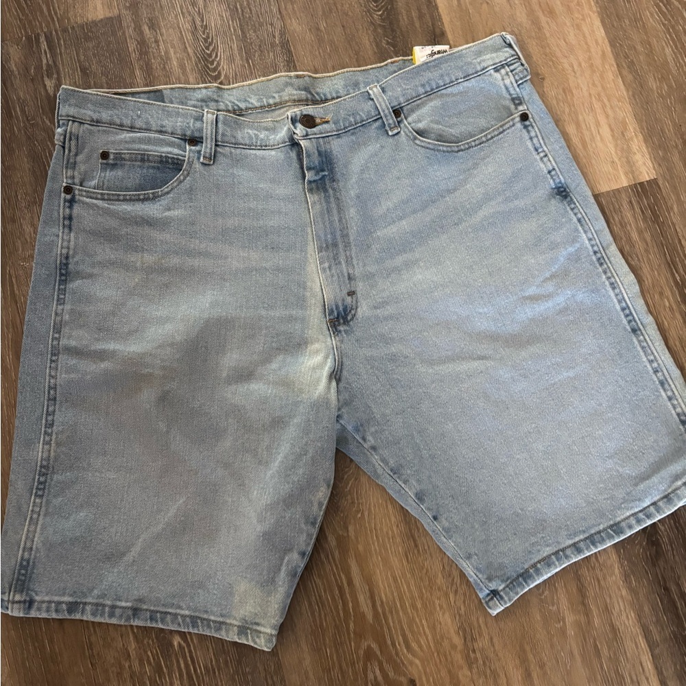 Men's Wrangler Light Blue Denim Shorts Sz 38